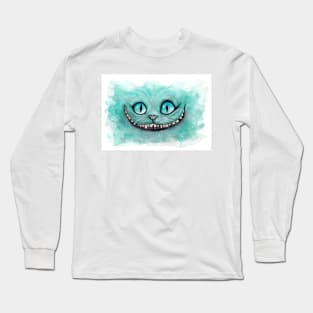 Cheshire Cat - Drawing - Dibujados Long Sleeve T-Shirt